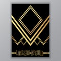 Creative Art Deco Art Nuvo geometric template