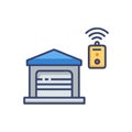 Creative Automated Garage Door Opener Design Icon Royalty Free Stock Photo