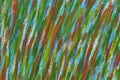 Creative background of colorful brush strokes on canvas closeup. Royalty Free Stock Photo