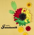 Creative background for Juneteenth African American Holiday