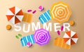 Summer Day Background with creative design