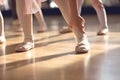 Creative Ballet Close Up little girls in ballet slippers;