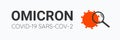 Creative banner with Icon Corona virus Royalty Free Stock Photo
