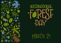 Creative banner for International Day of Forests