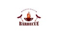 Creative barbecue logo template with details