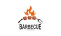 Creative barbecue logo template with details