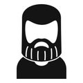 Creative beard icon simple vector. Fashion man Royalty Free Stock Photo