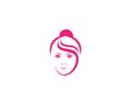 Creative Beauty Woman Face Logo