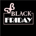 Creative Black friday sale banner layout design. Illustration. Abstract vector black friday sale layout background. For art templa Royalty Free Stock Photo