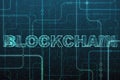 Creative blockchain background Royalty Free Stock Photo