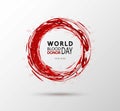 Creative Blood Donor Day motivation information donor poster. Vector illustration of Donate blood concept for World Royalty Free Stock Photo