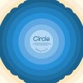 Creative blue background templates for circle styles and curved frames