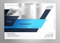 Creative blue modern business flyer presentation cover template