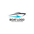 Creative Boat logo Design Vector Art Logo