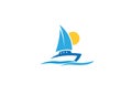 Creative Boat Wave Logo