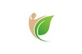 Creative Body Leaf Logo