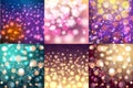 Creative bokeh universal texture abstract colorful blur background ornament vector illustration.