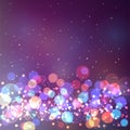 Creative bokeh vector abstract trendy texture colorful blur backdrop background ornament illustration.