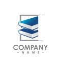 Creative book logo vector, Book color logo, School books, Educat