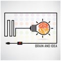 Creative brain Idea concept background Royalty Free Stock Photo