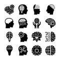 Creative brains icons