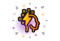 Creative brainstorming icon. Human head with lightning bolt sign. Vector