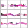 Creative brochure templates with architecture design. Abstract modern architectural background. Covers design templates