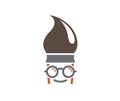 Creative Brush Geek Logo Vector Symbol Icon Royalty Free Stock Photo