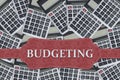 Budgeting concept with calculators and financial planning Royalty Free Stock Photo