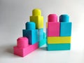 Creative Building Block Shapes Plastic Royalty Free Stock Photo