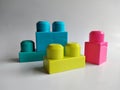 Creative Building Block Shapes Plastic Royalty Free Stock Photo