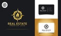 Creative building structure logo real estate, Line buildings logo, building properties logo design 