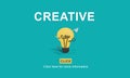 Creative Bulb Ideas Development Thinking Concept