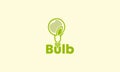 Bulb And Plant Idea Logo Design Royalty Free Stock Photo