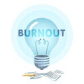 Creative burnout, lack of ideas problem concept Royalty Free Stock Photo