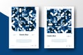 Creative business brochure flyer design with vibrant colors template design illustration