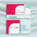 Creative business card design template Royalty Free Stock Photo