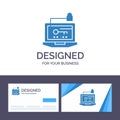 Creative Business Card and Logo template Access, Computer, Hardware, Key, Laptop Vector Illustration Royalty Free Stock Photo