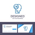 Creative Business Card and Logo template Activity, Brain, Faster, Human, Speed Vector Illustration