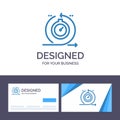 Creative Business Card and Logo template Agile, Cycle, Development, Fast, Iteration Vector Illustration