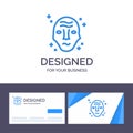 Creative Business Card and Logo template Alien, Galaxy, Science, Space, Ufo Vector Illustration Royalty Free Stock Photo