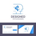 Creative Business Card and Logo template Android, Artificial, Brain, Human, Interface Vector Illustration Royalty Free Stock Photo