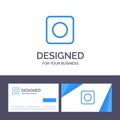 Creative Business Card and Logo template App, Browser, Maximize Vector Illustration Royalty Free Stock Photo
