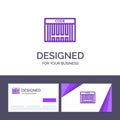 Creative Business Card and Logo template Bar, Barcode, Code, Shopping Vector Illustration Royalty Free Stock Photo