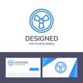 Creative Business Card and Logo template Biohazard, Chemist, Science Vector Illustration Royalty Free Stock Photo