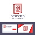 Creative Business Card and Logo template Book, Newspaper, Paper, Notebook, Phonebook Vector Illustration