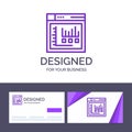 Creative Business Card and Logo template Browser, Internet, Web, Static Vector Illustration