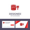 Creative Business Card and Logo template Brush, Bucket, Paint, Painting Vector Illustration Royalty Free Stock Photo