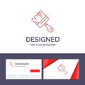 Creative Business Card and Logo template Brush, Building, Construction, Paint Vector Illustration Royalty Free Stock Photo