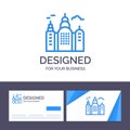 Creative Business Card and Logo template Building, House, Canada Vector Illustration Royalty Free Stock Photo